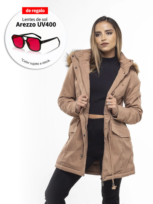 CHAQUETA PARKA ENGLA BEIGE 2.0