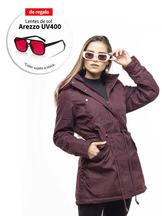 CHAQUETA PARKA ENGLA BURGUNDY 2.0