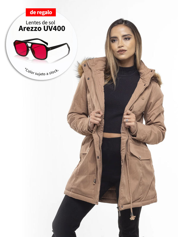 CHAQUETA PARKA ENGLA BEIGE 2.0