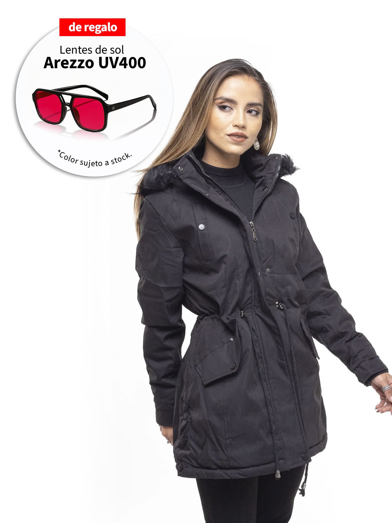 CHAQUETA PARKA ENGLA BLACK 2.0