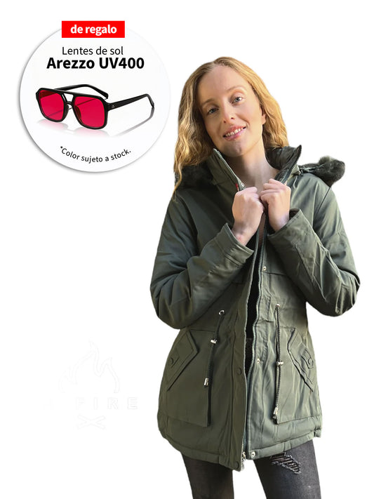 CHAQUETA PARKA ENGLA MILITARY GREEN