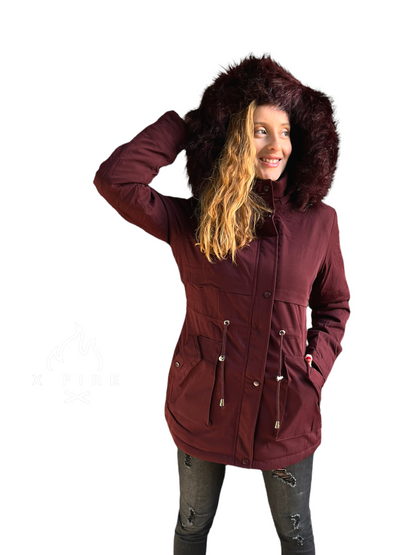 CHAQUETA PARKA ENGLA BURGUNDY