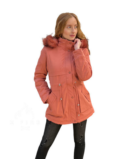 CHAQUETA PARKA ENGLA SALMÓN