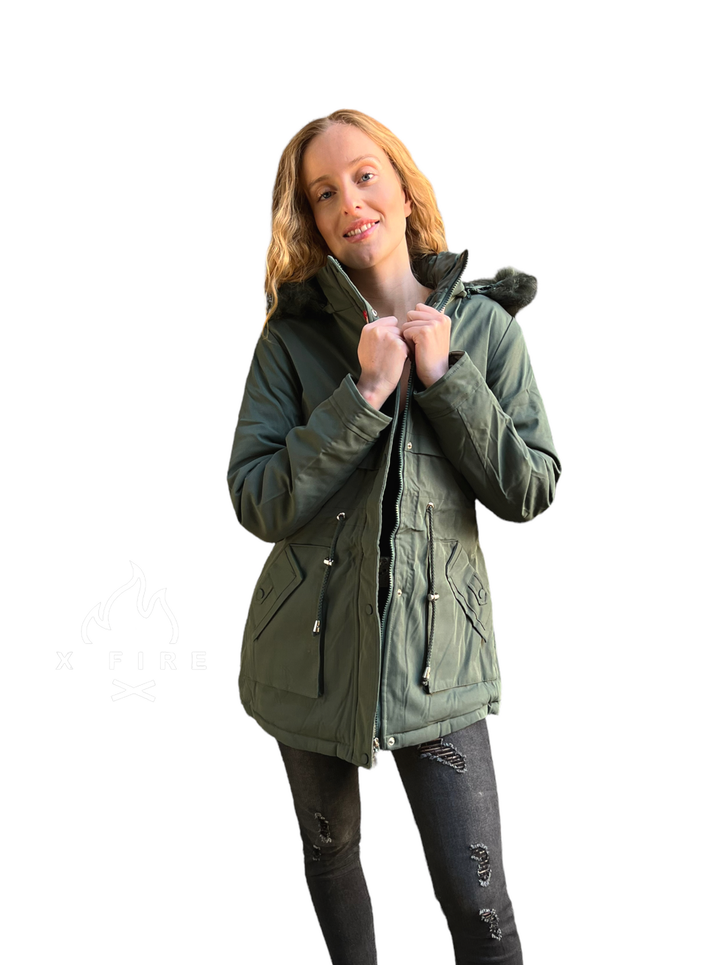 CHAQUETA PARKA ENGLA MILITARY GREEN