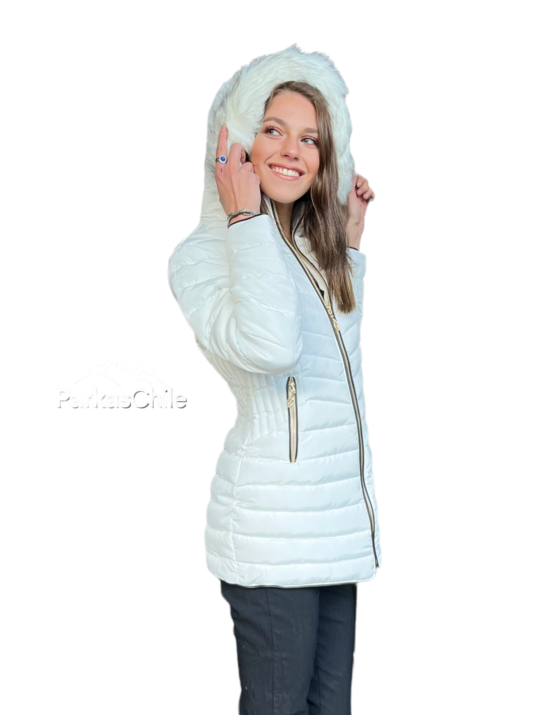 Parka Modelo Alika Blanco